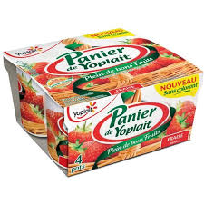 Yaourt Panier Fruits Fraise 4 x 125 g